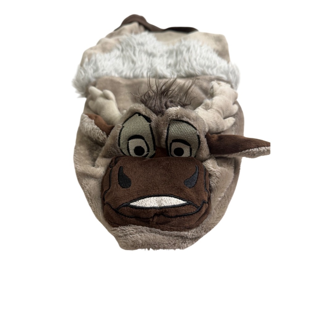 Disney Frozen Sven Reindeer Pet Costume Hoodie Brown Large 3D Antlers Plush